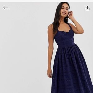 ASOS Broderie Midi Dress